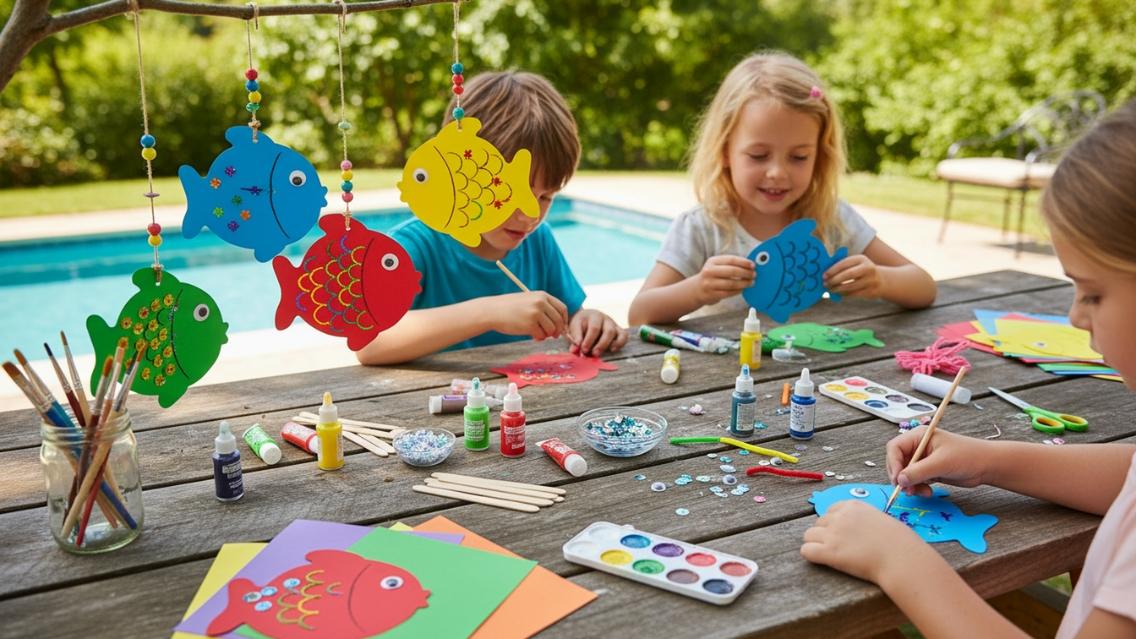 SHAPES ETC. Fish Foam Assorted Color Creative Cut-Outs- 3”