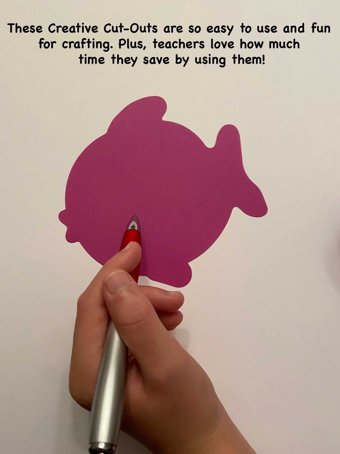 SHAPES ETC. Fish Assorted Color Creative Cut-Outs- 3”