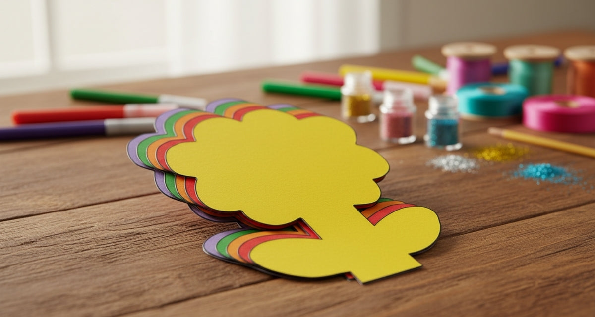SHAPES ETC. Small Assorted Color Creative Foam Cut-Outs - Flower