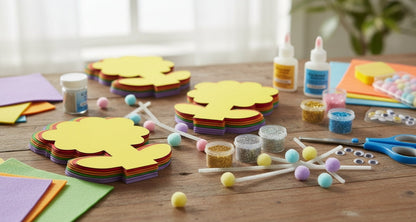 SHAPES ETC. Large Marble Assorted Cut-Out - Flower