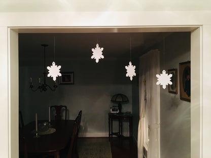 Large White Foam Snowflake Cut-Outs, 5.5" – Pack of 15