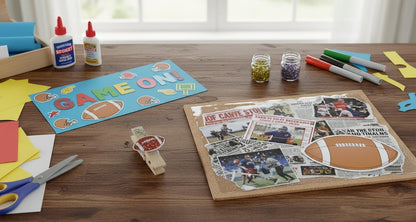 SHAPES ETC. Large Notepad - Football