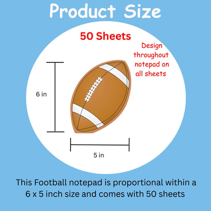 SHAPES ETC. Large Notepad - Football