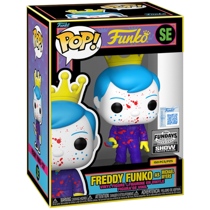 Funko Fundays Experience 2025: Pop! Originals HORROR Halloween Freddy Funko as Michael Myers (Blacklight) LE150