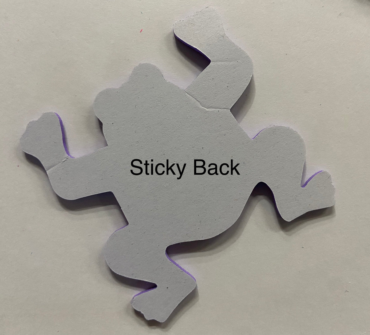 SHAPES ETC. Small Single Color Creative Foam Cut-Outs - Frog