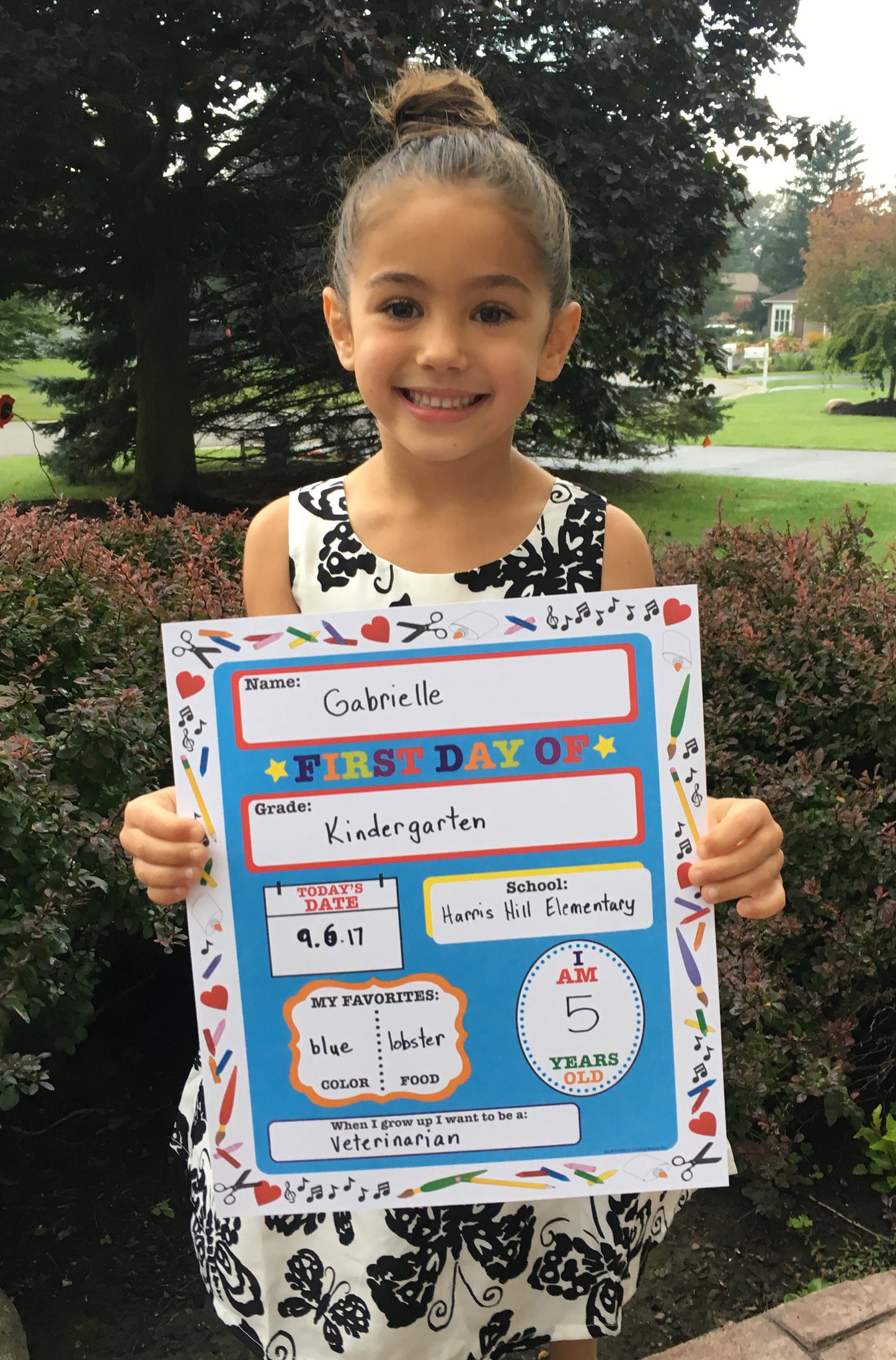 SHAPES ETC. First Day of School Announcement