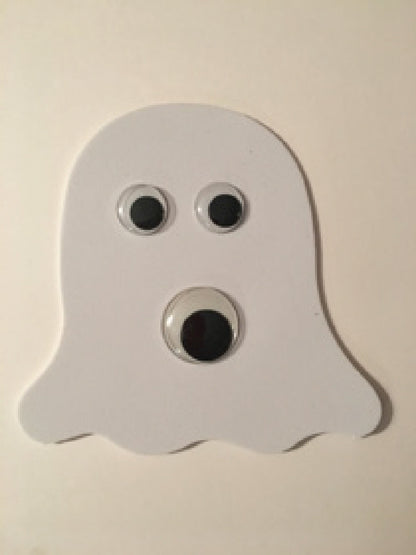 SHAPES ETC. Large Single Color Creative Foam Cut-Outs - Ghost
