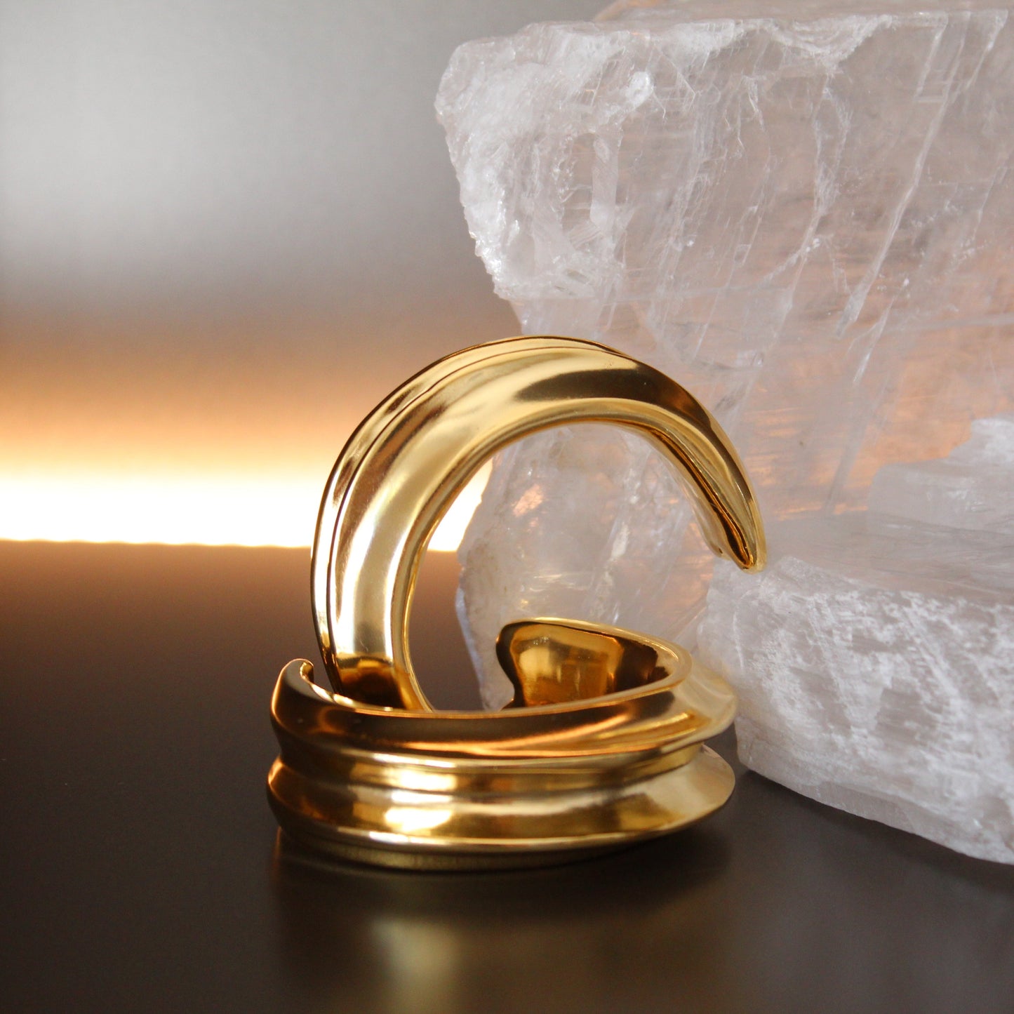 Isa Sculptural Slim Cuff Bracelet