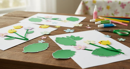 SHAPES ETC. Small Single Color Creative Foam Cut-Outs - Green Leaf
