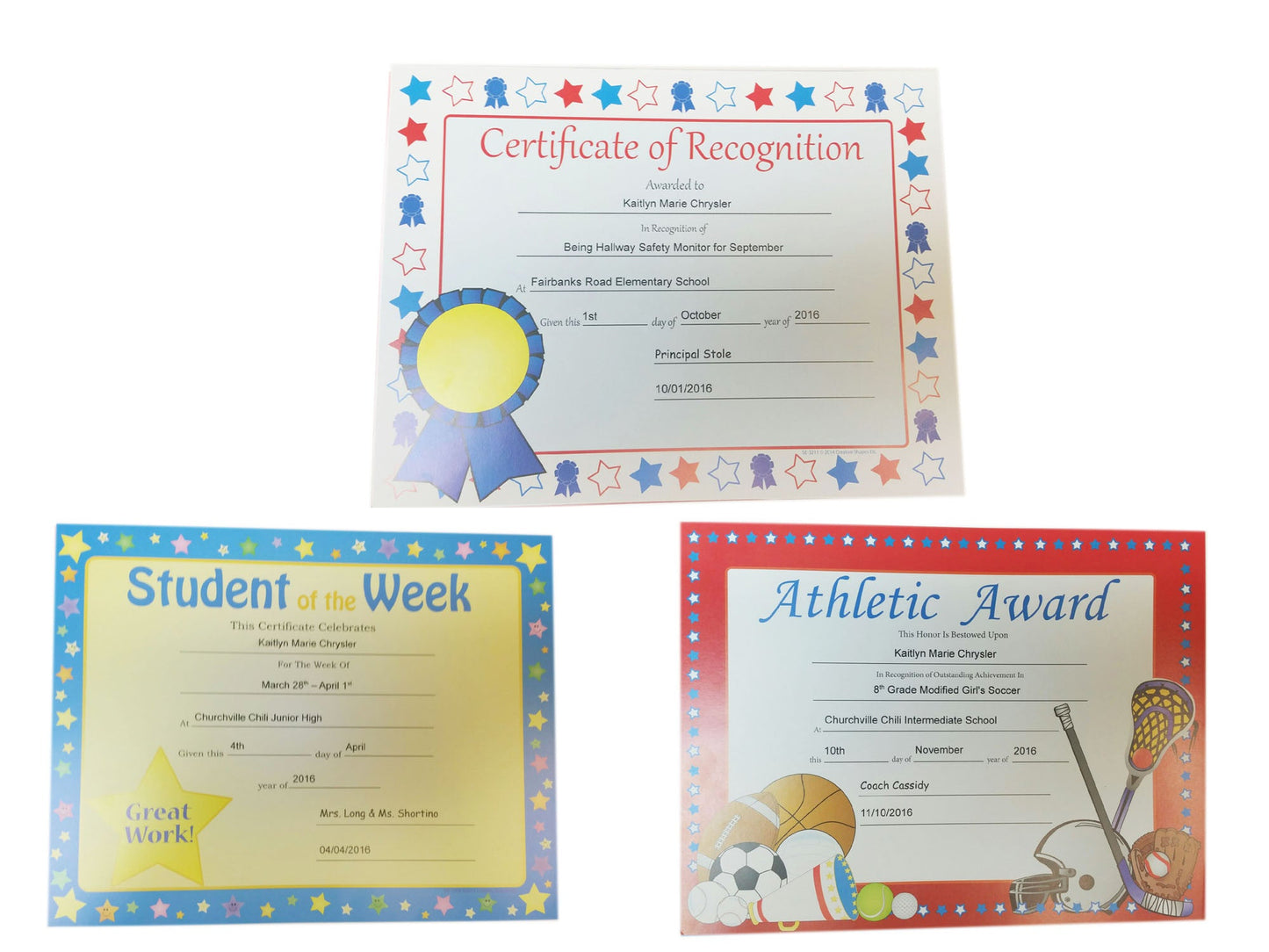 SHAPES ETC. Recognition Certificate - Certificate of Recognition