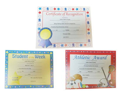 SHAPES ETC. Recognition Certificate - Certificate of Recognition