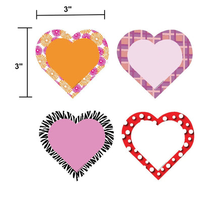 SHAPES ETC.  Mini Cardstock Accents - Hearts Variety Pack