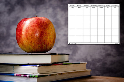 SHAPES ETC. Horizontal Calendar - Set of 12