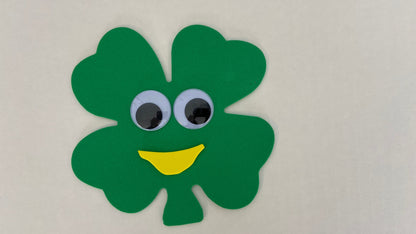 SHAPES ETC. Large Single Color Cut-Out - Four Leaf Clover