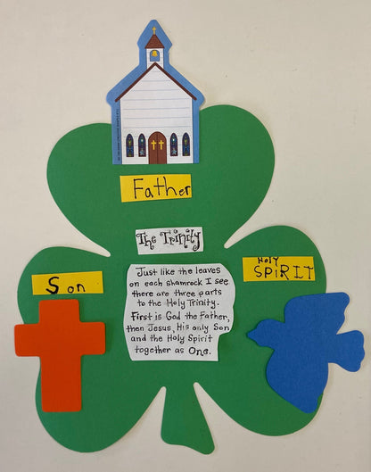 SHAPES ETC. Shamrock Assorted Color Super Cut-Outs- 8” x 9”