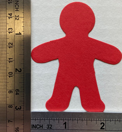 SHAPES ETC. Person Small Assorted Color Cut-Outs - 3”