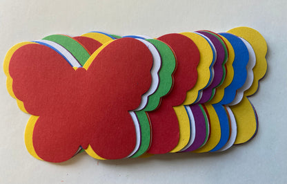 SHAPES ETC. Butterfly Assorted Color Creative Cut-Outs- 3"