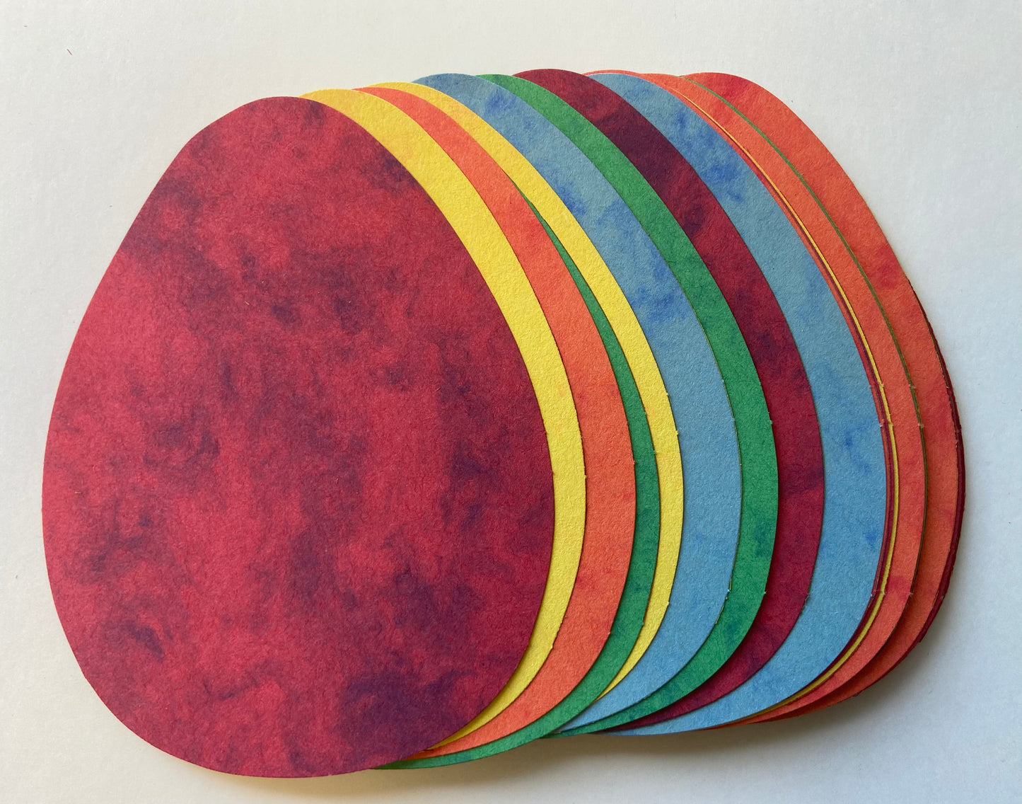 SHAPES ETC. Egg Marble Assorted Color Creative Cut-Outs- 5.5"
