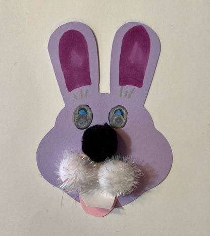 SHAPES ETC. Bunny With Ears Assorted Color Creative Cut-Outs- 5.5”