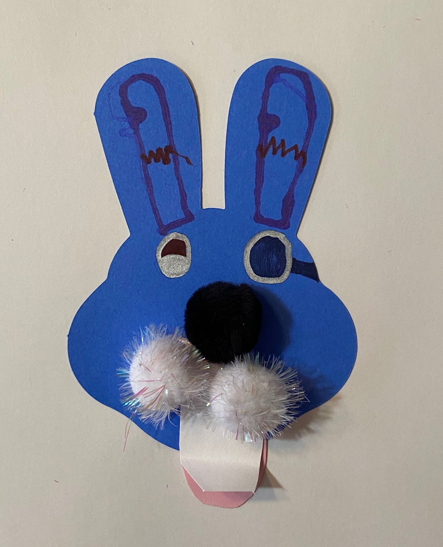 SHAPES ETC. Bunny With Ears Assorted Color Creative Cut-Outs- 5.5”