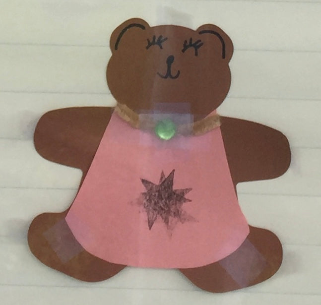 SHAPES ETC. Large Single Color Cut-Out - Teddy Bear