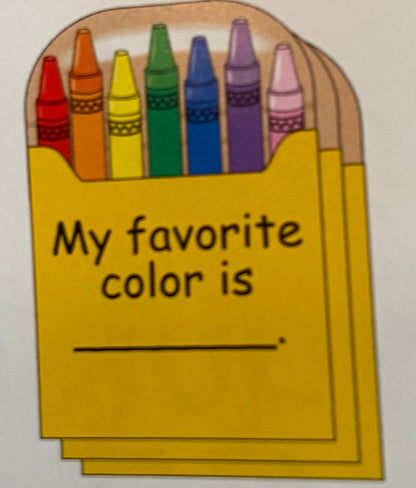 SHAPES ETC.  Large Notepad - Crayon Box