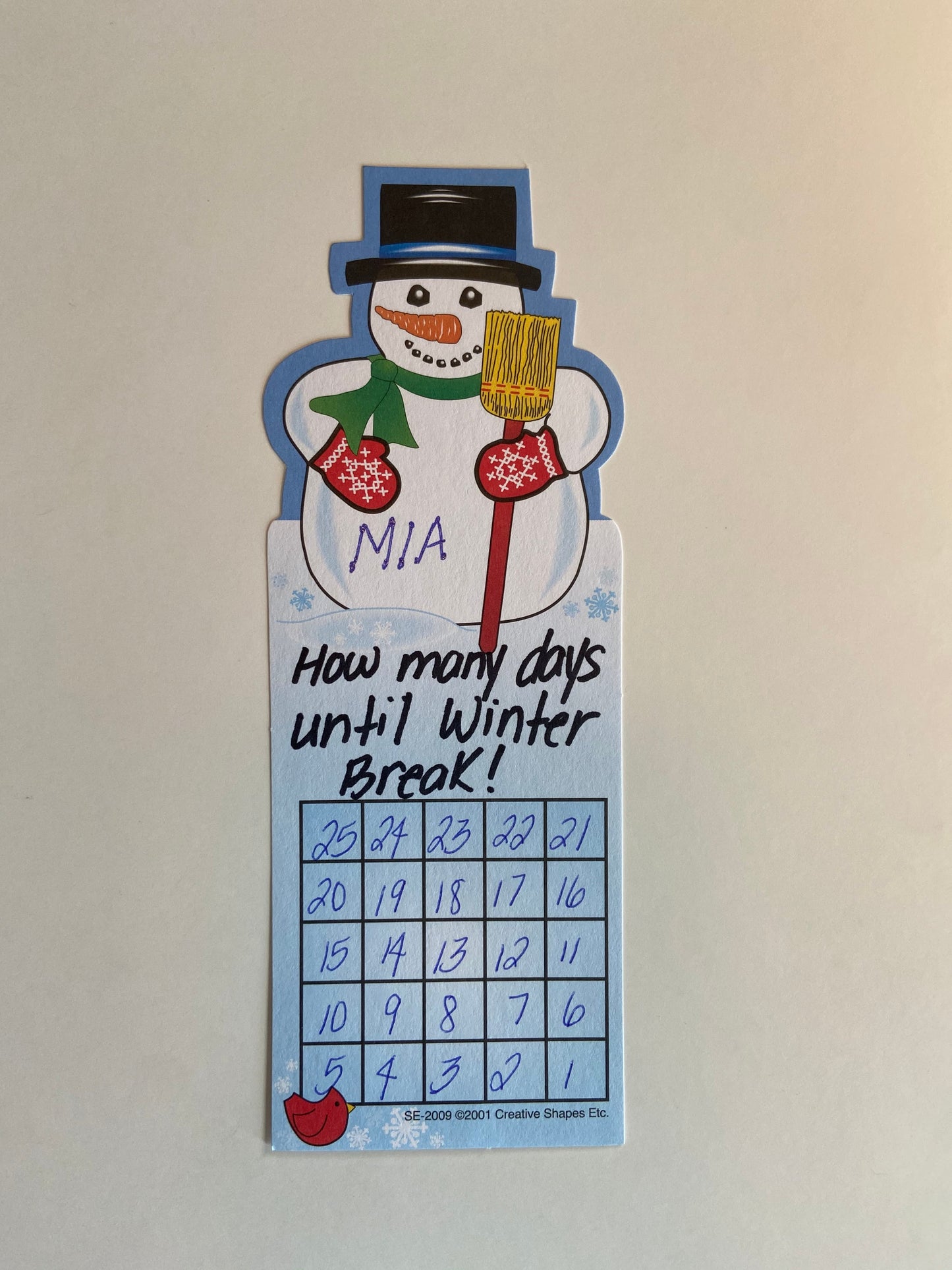 SHAPES ETC. Incentive Sticker Set - Snowman