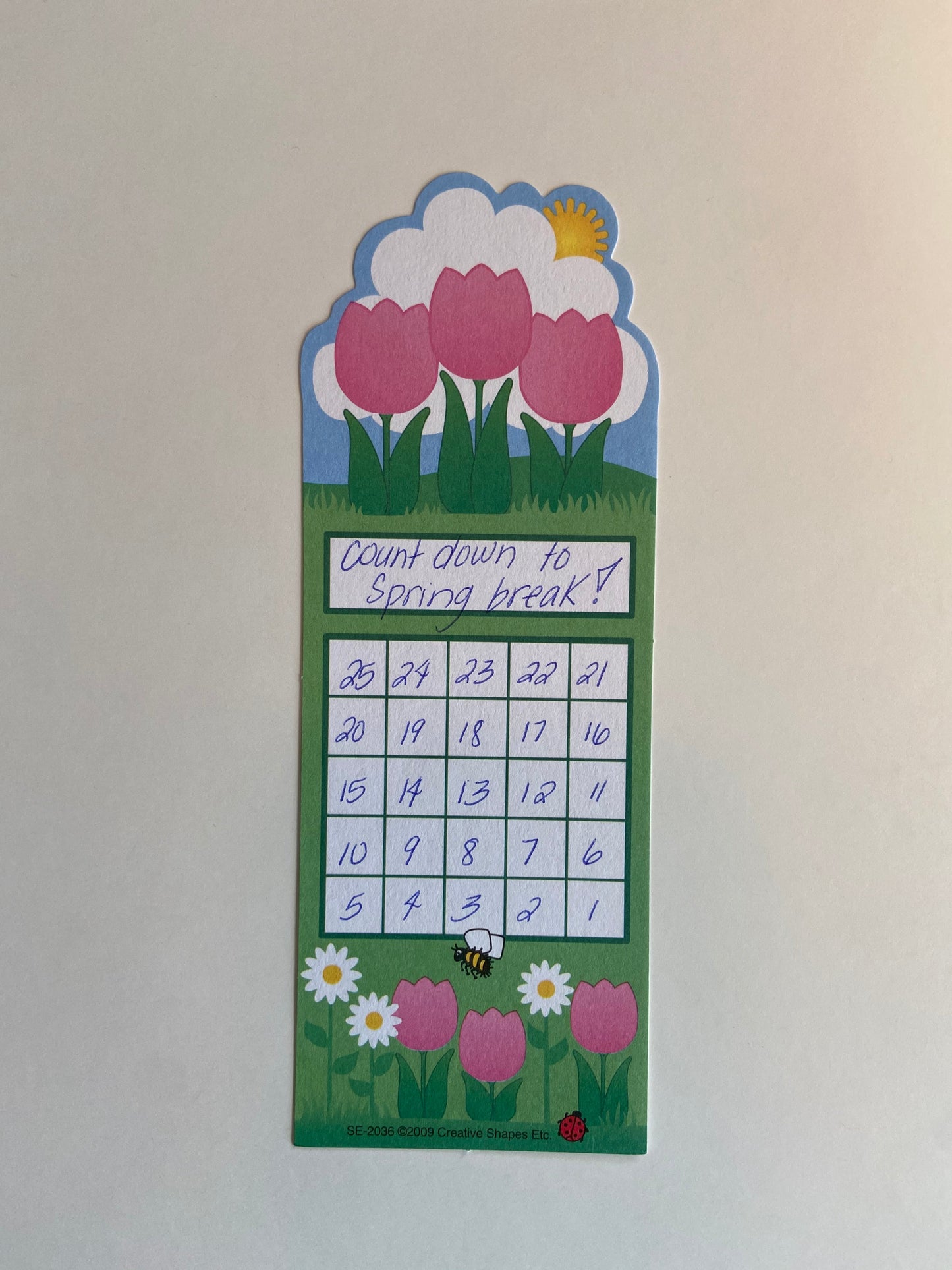 SHAPES ETC. Personal Incentive Chart - Spring Flower