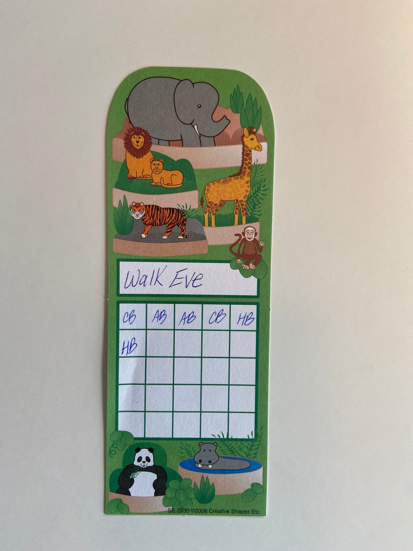 SHAPES ETC. Incentive Sticker Set - Zoo