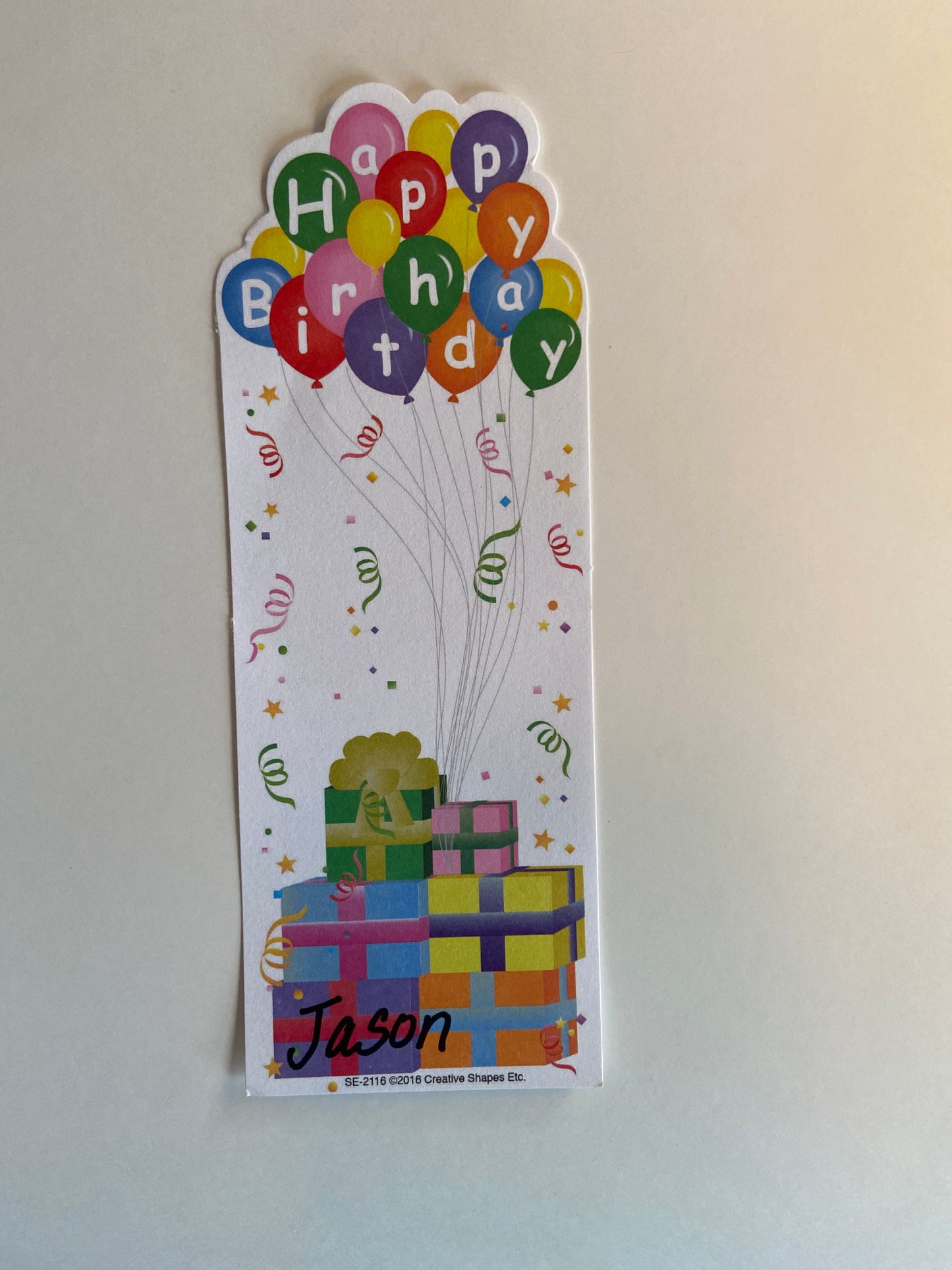SHAPES ETC. Bookmarks - Birthday Celebration