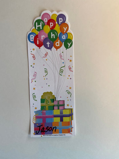 SHAPES ETC. Bookmarks - Birthday Celebration