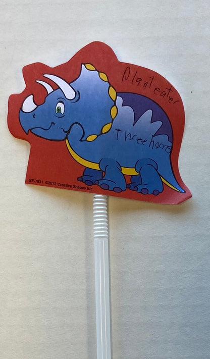 SHAPES ETC.  Notepad - Triceratop Dinosaur
