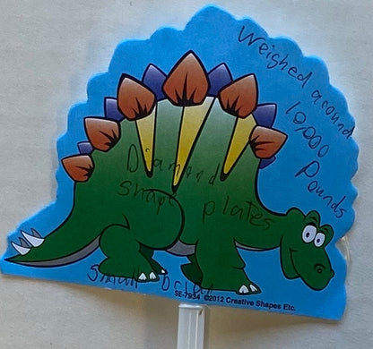 SHAPES ETC. Large Notepad Set - Dinosaur