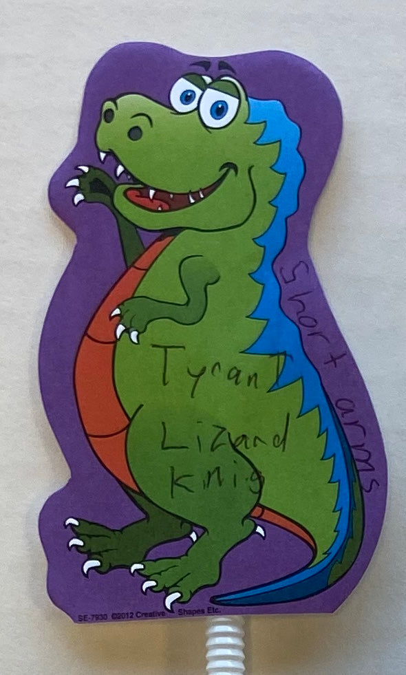 SHAPES ETC. Mini Notepad - Tyrannosaurus Rex Dinosaur