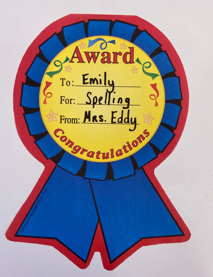 SHAPES ETC. Large Notepad - Ribbon Award