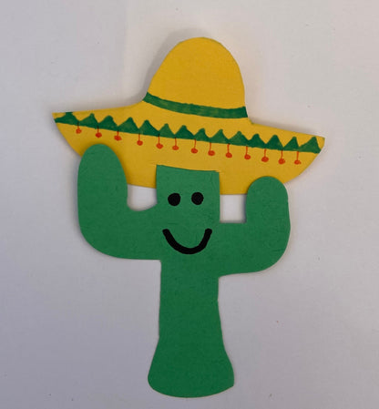 SHAPES ETC. Small Single Color Cut-Out - Cactus