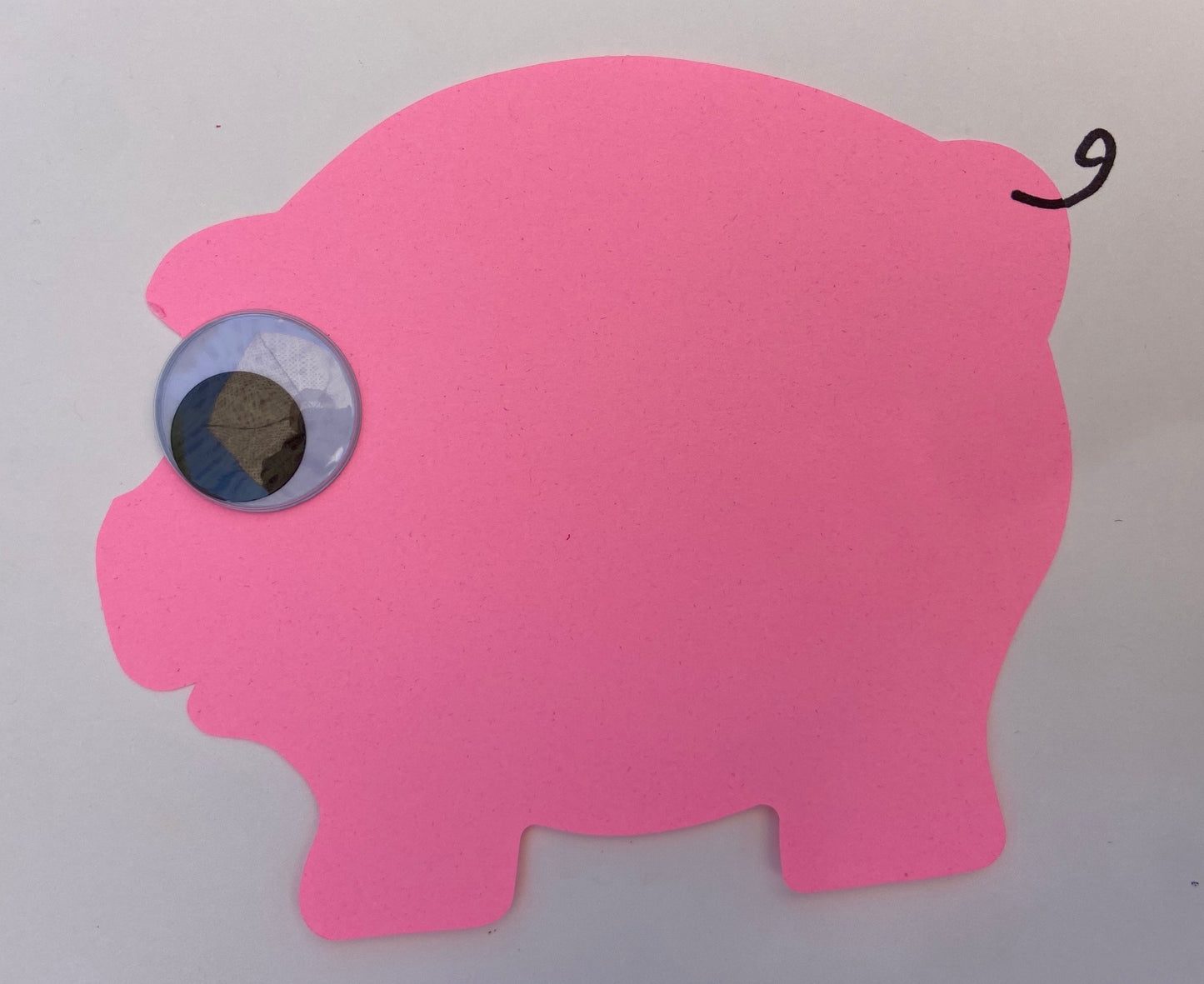 SHAPES ETC. Large Single Color Cut-Out - Pig