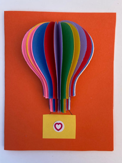 SHAPES ETC. Hot Air Balloon Assorted Color Creative Cut-Outs, 5.5"