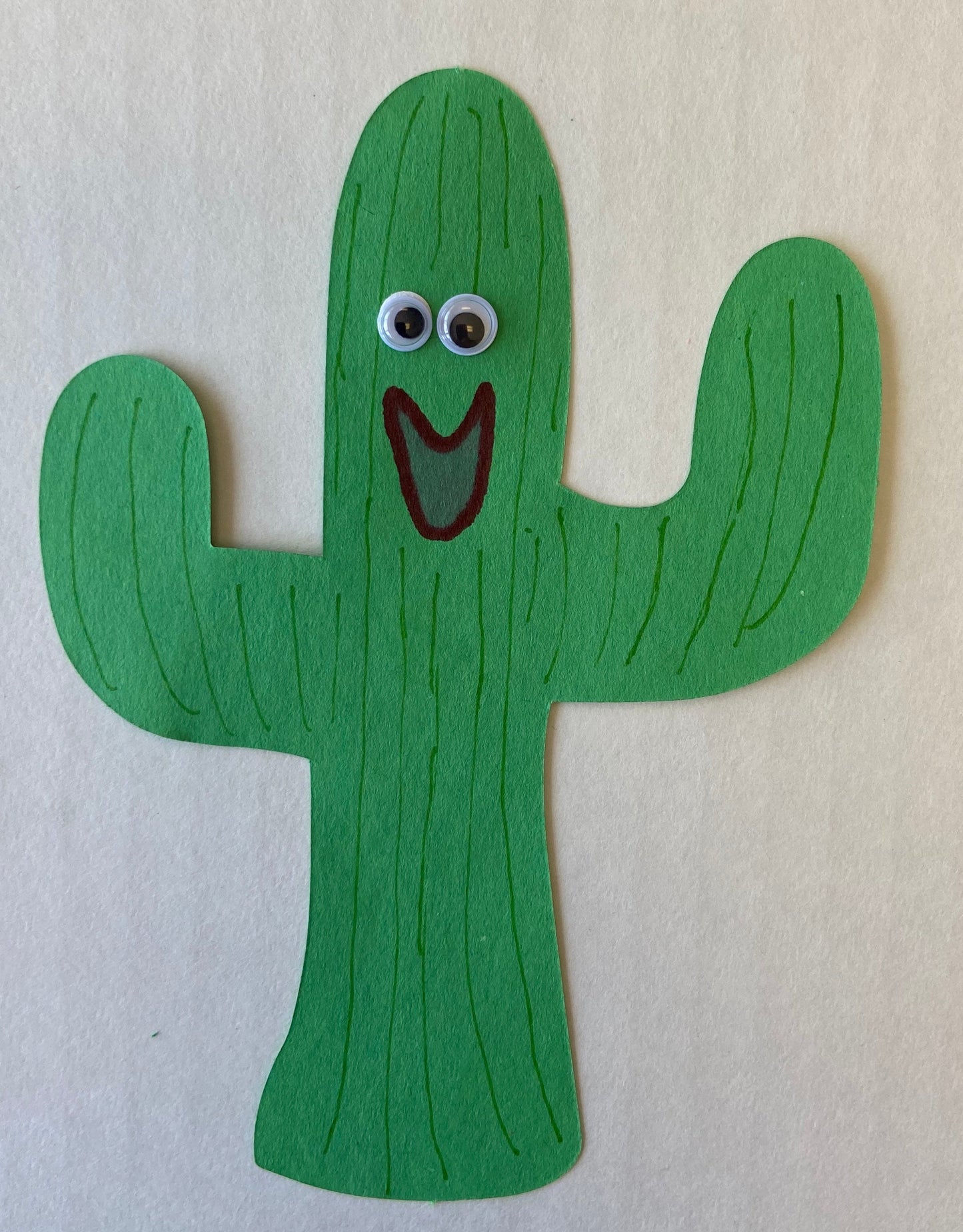 SHAPES ETC. Small Single Color Cut-Out - Cactus