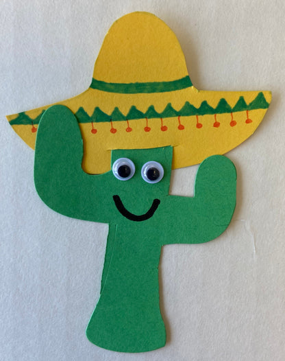 SHAPES ETC. Small Single Color Cut-Out - Cactus