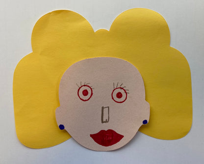 SHAPES ETC. Large Single Color Cut-Out - Face