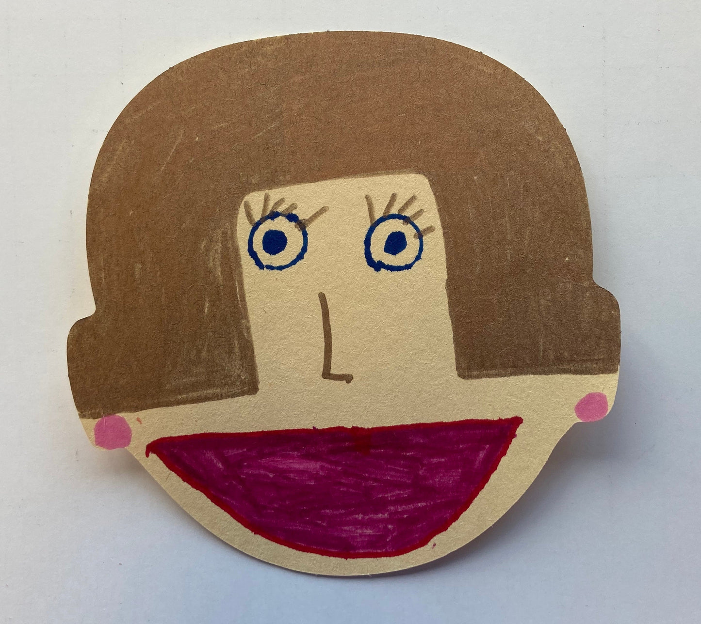 SHAPES ETC. Large Single Color Cut-Out - Face