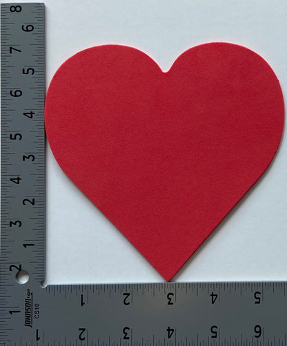 SHAPES ETC. Large Single Color Cut-Out - Heart