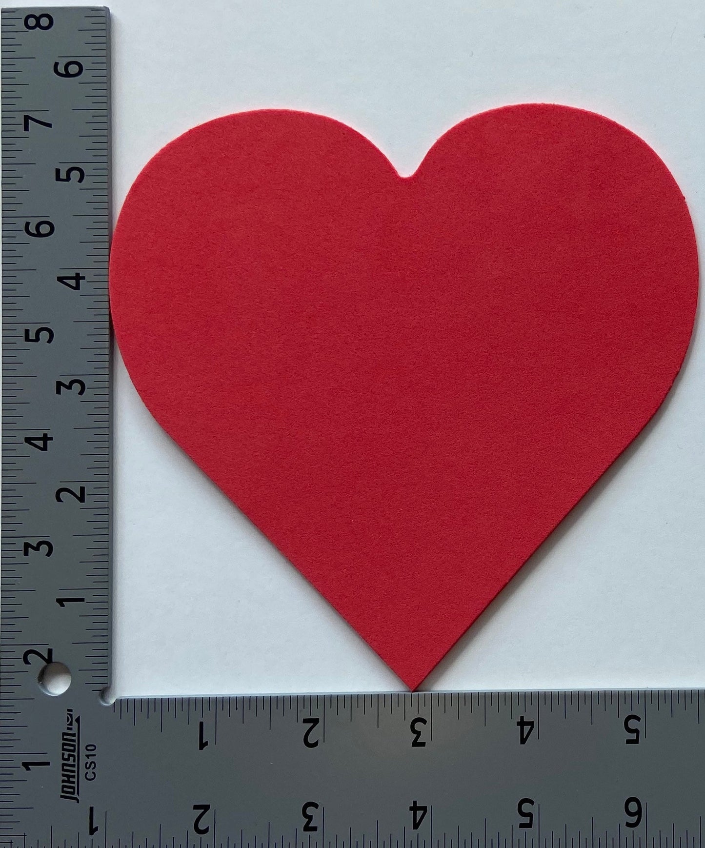 SHAPES ETC. Heart Large Tri-Color Creative Cut-Outs- 5.5”