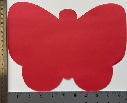 SHAPES ETC. Butterfly Assorted Color Super Cut-Outs- 8” x 10”
