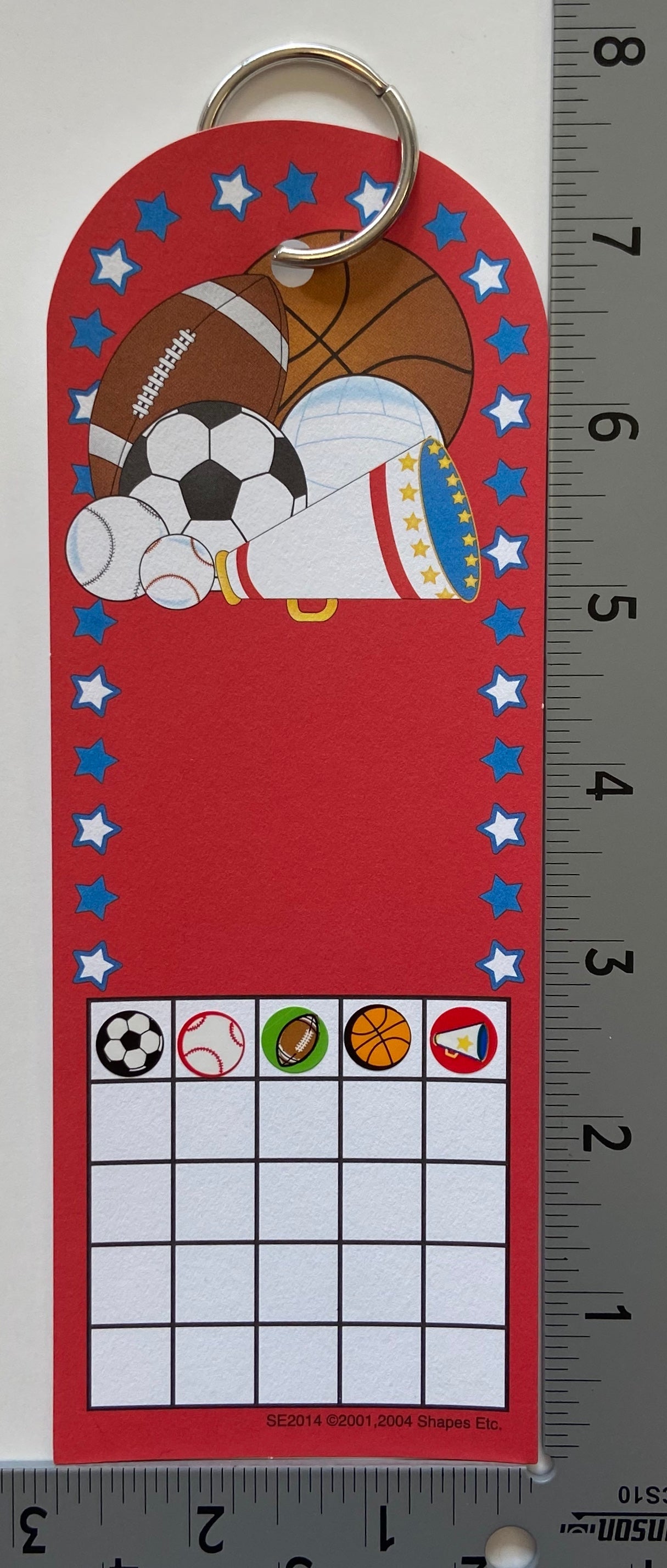 SHAPES ETC. Personal Incentive Chart - Sports