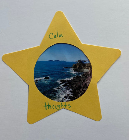 SHAPES ETC. Star Large Single-Color Creative Cut-Outs- 5.5"