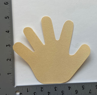 SHAPES ETC. Hand Single Color Creative Cut-Outs- 3”
