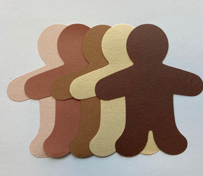 SHAPES ETC. Large Cut-Out Set - Multicultural Body Parts