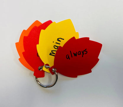 SHAPES ETC. Leaf Tri-Color Creative Cut-Outs- 3"